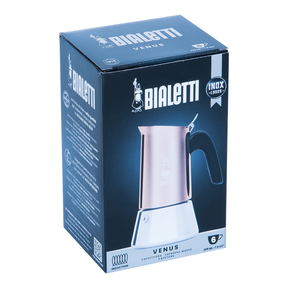 Cafetière induction 6 tasses Venus cuivre en inox Bialetti