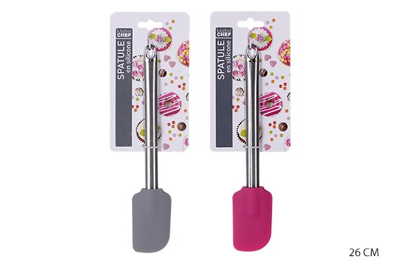 SPATULE SILICONE MANCHE INOX