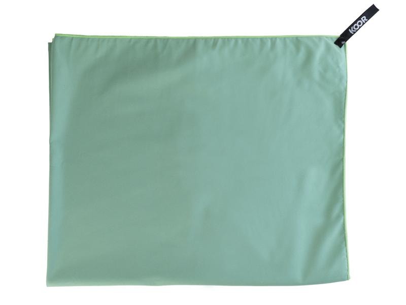 KOOR Badetuch Silva Verde XL 110 x 180 cm Grosses Outdoor-Badetuch mit Silber-Ionen Veredelung
