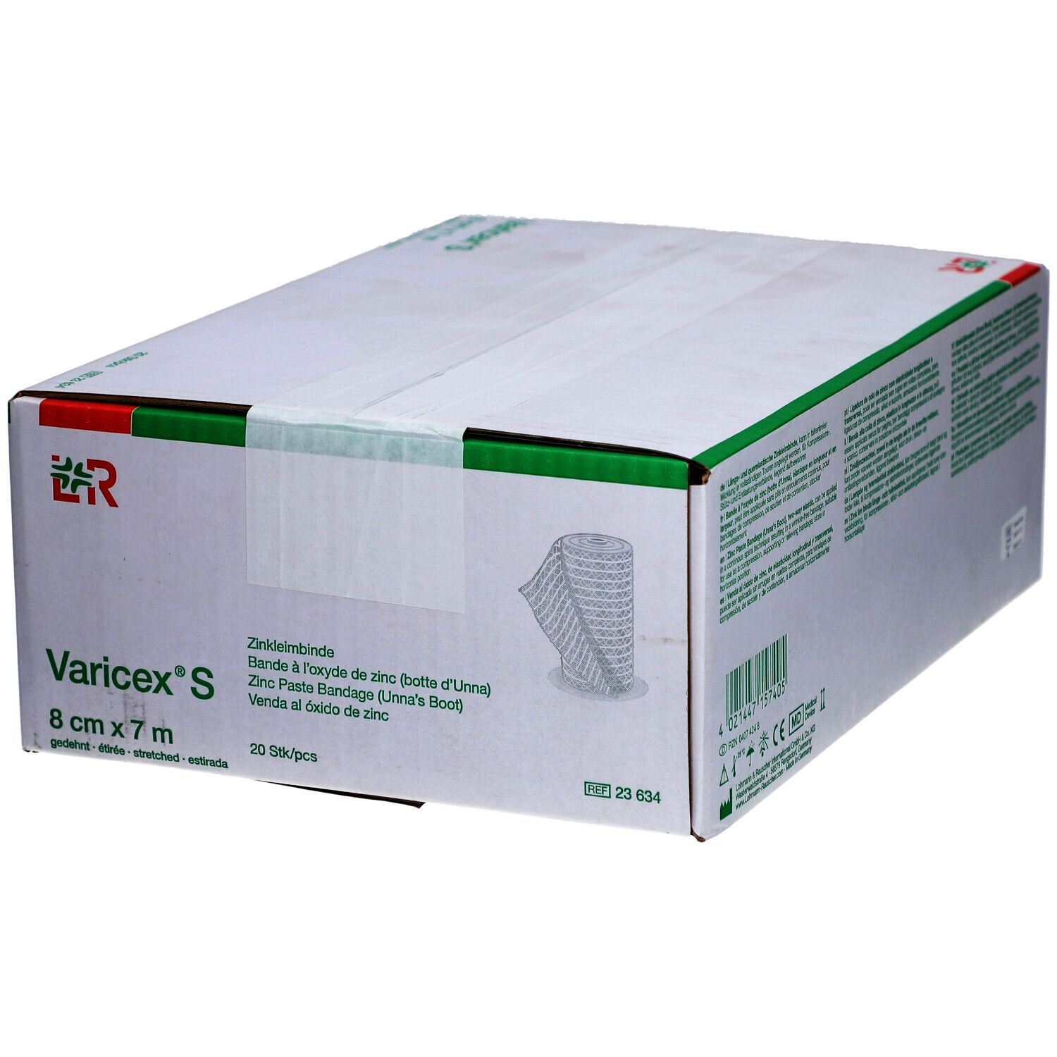 Varicex S Zinkleimbinde 8 cm x 7 m