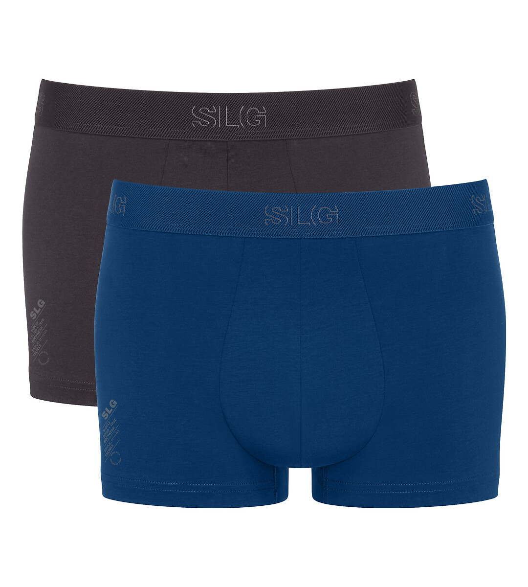 SLOGGI<br>Conjunto de 2 cuecas boxer lisas, algodão orgânico