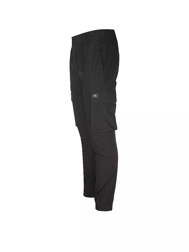 CALVIN KLEIN JEANS Cargohose Skinny Fit schwarz