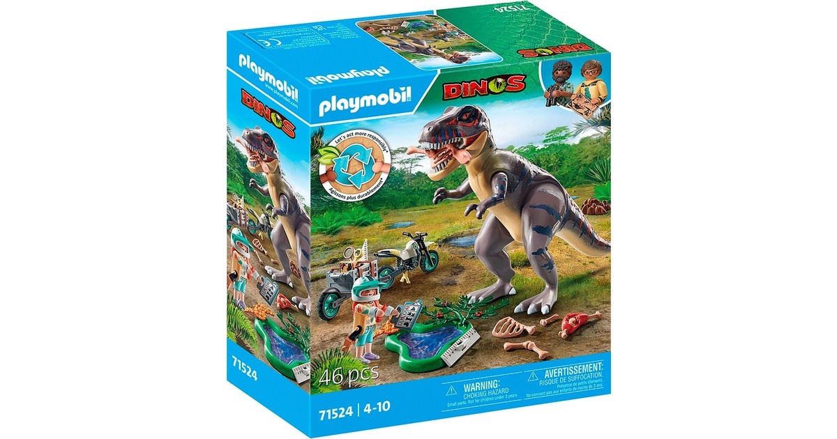 PLAYMOBILDinos - T-Rex sporenonderzoek Constructiespeelgoed  (71524)