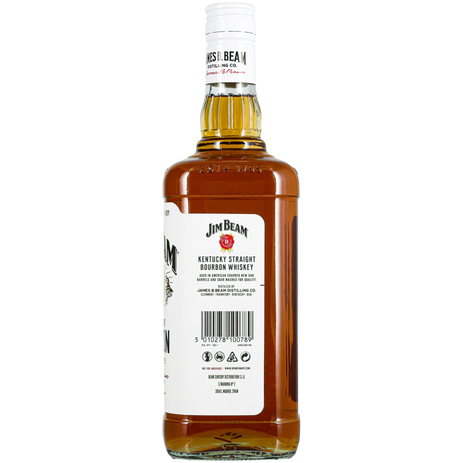 Jim Beam Bourbon Whiskey -100cl