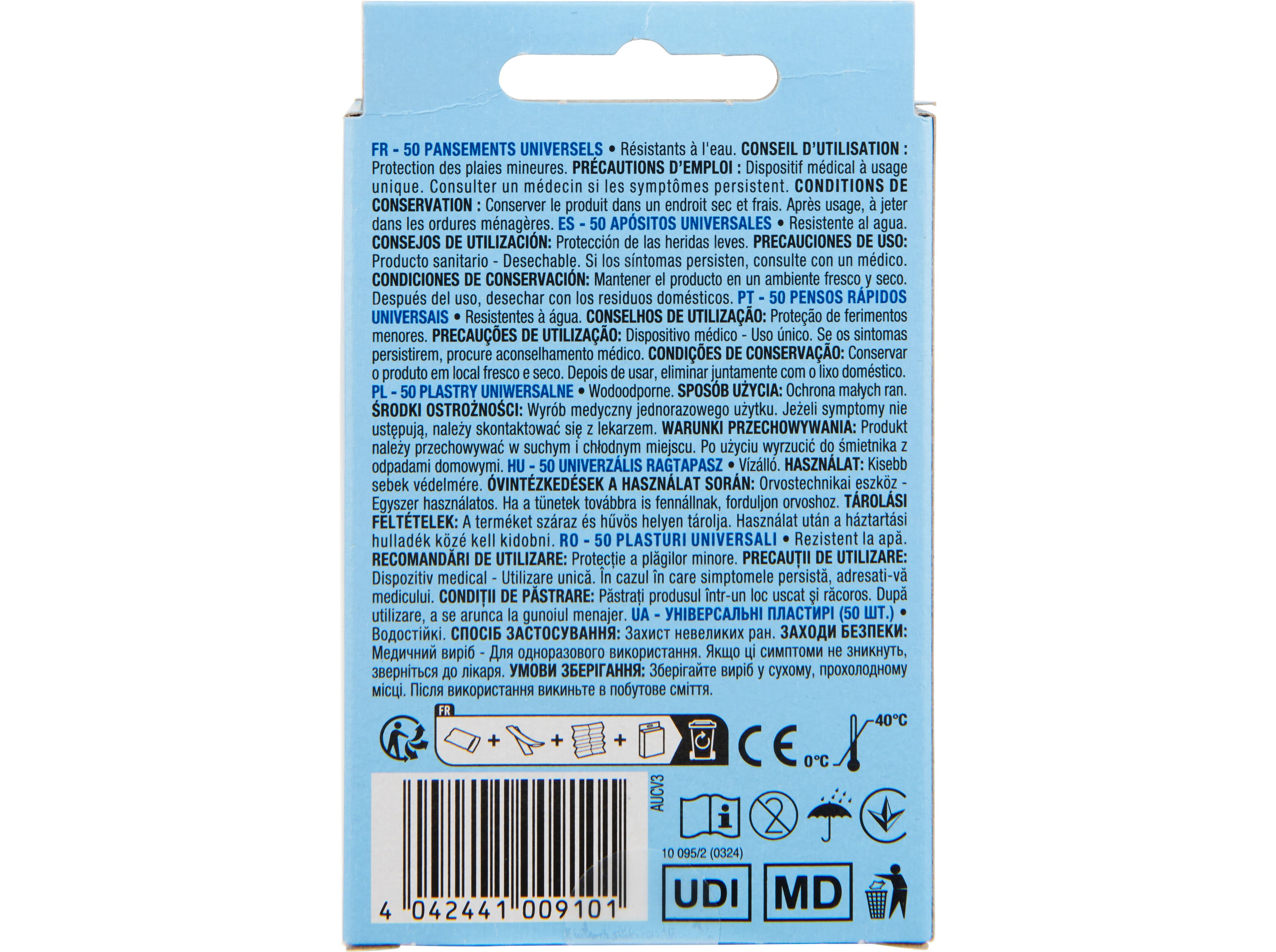 PENSOS MULTIUSOS AUCHAN 4 TAMANHOS BEGE 50UN