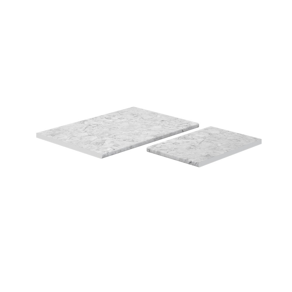 Vicco Küchenarbeitsplatte R-Line Marmor Weiß 114 cm