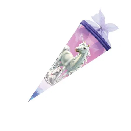 Nestler Schultüte Einhorn Märchenwald22 cm, rund