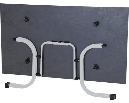 Tuintafel Sola 160x90 cm staal zilver opvouwbaar