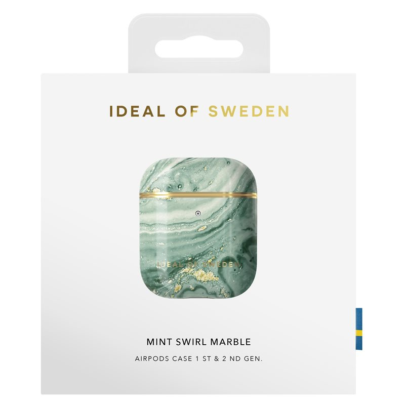 AirPods (1. & 2. Generation) Printed Case Schutzhülle Abdeckung (IDFAPCSS21-258) - Mint Swirl Marble