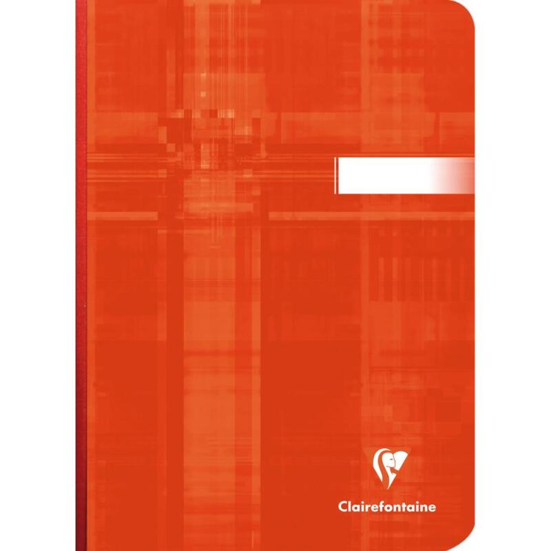 Carnet brochure dos toilé A5 96 feuilles lignées Couleur aléatoire - Assortis