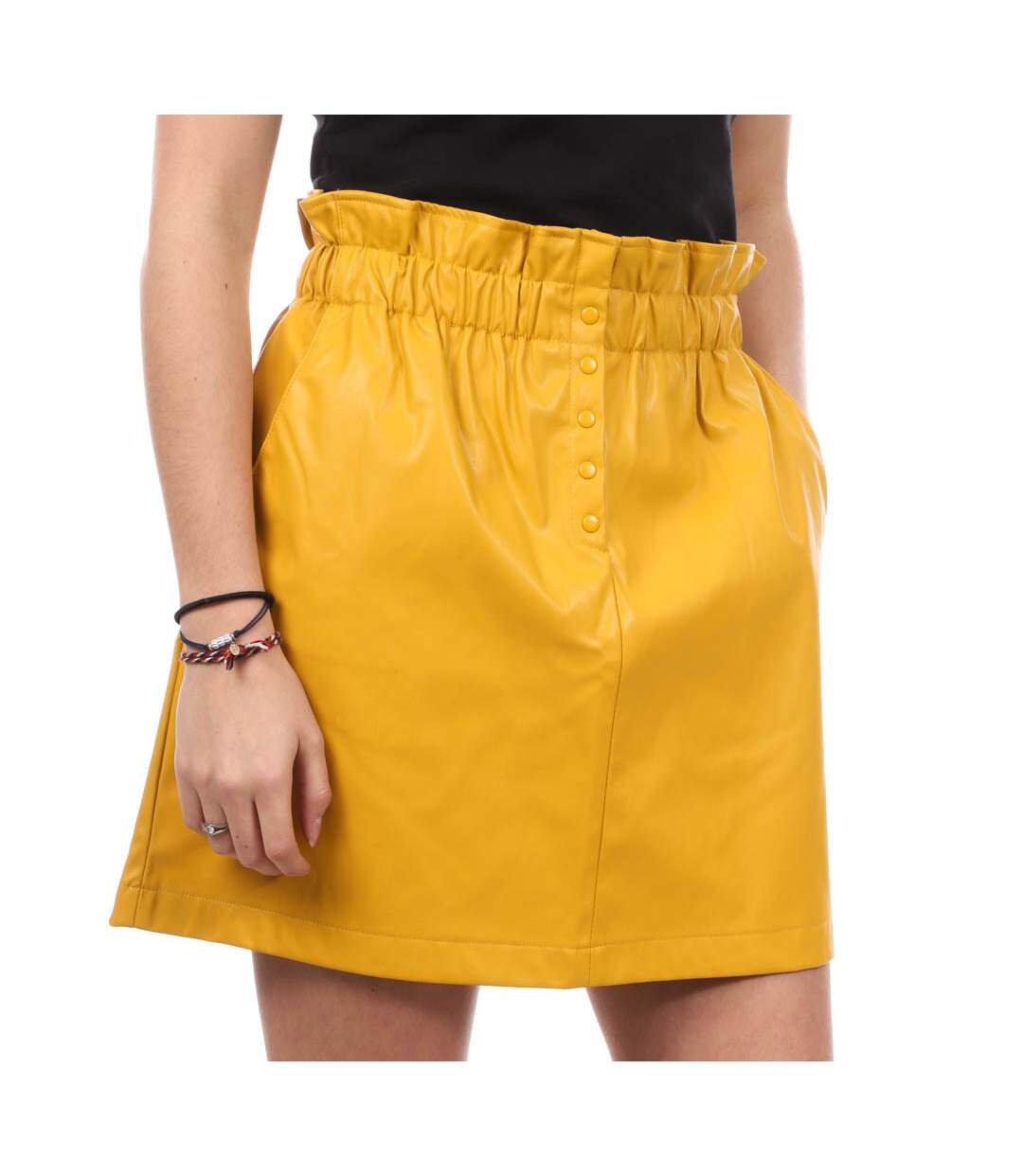 Jupe Similicuir Jaune Femme Teddy Smith Jez
