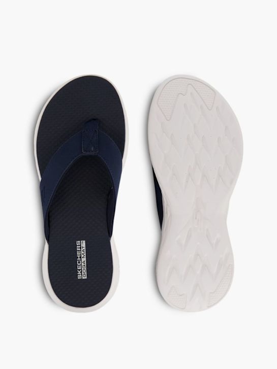 Skechers Pantoletten-Zehentrenner Blau