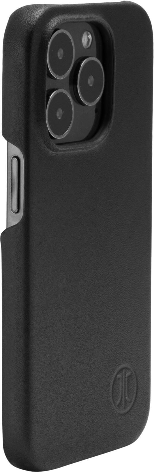 iPhone 16 Pro Echtleder Backcase Hülle Kreuzberg (11068) - Schwarz