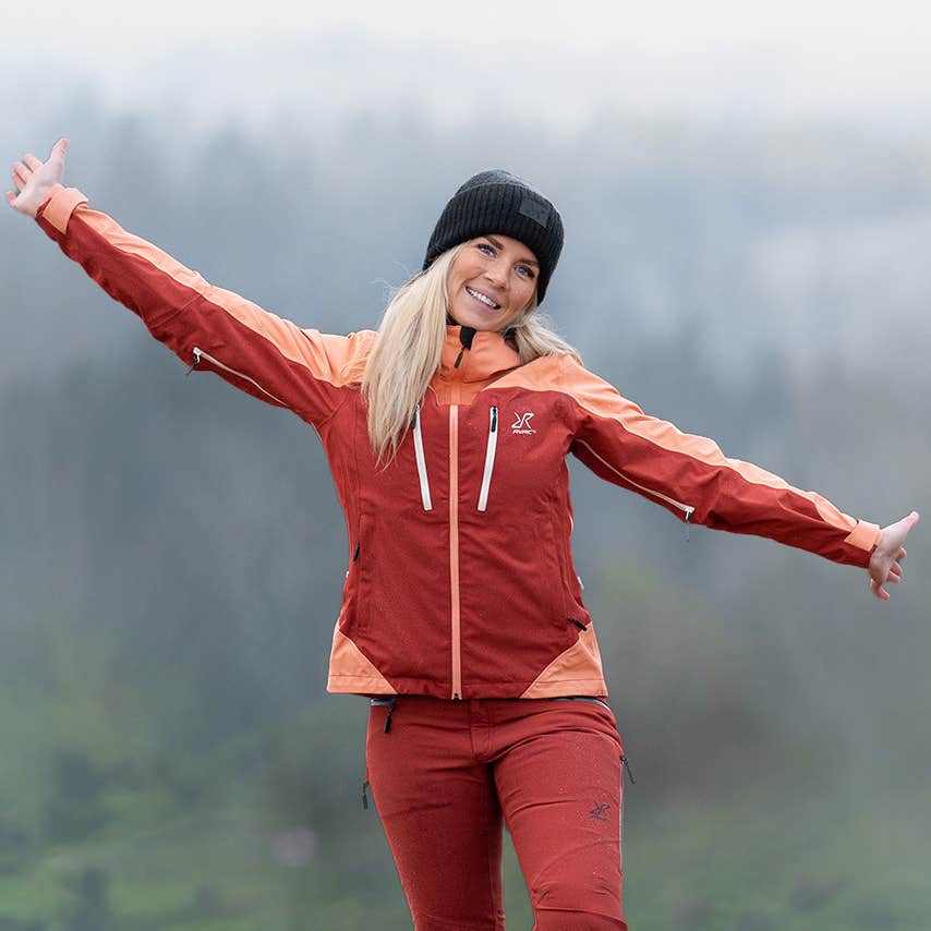 Silence Proshell 3L Jacket Dame Honey Pink/Cinnabar