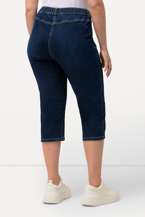Capri-Jeans Sienna, schmales Bein, Elastikbund, Stretch