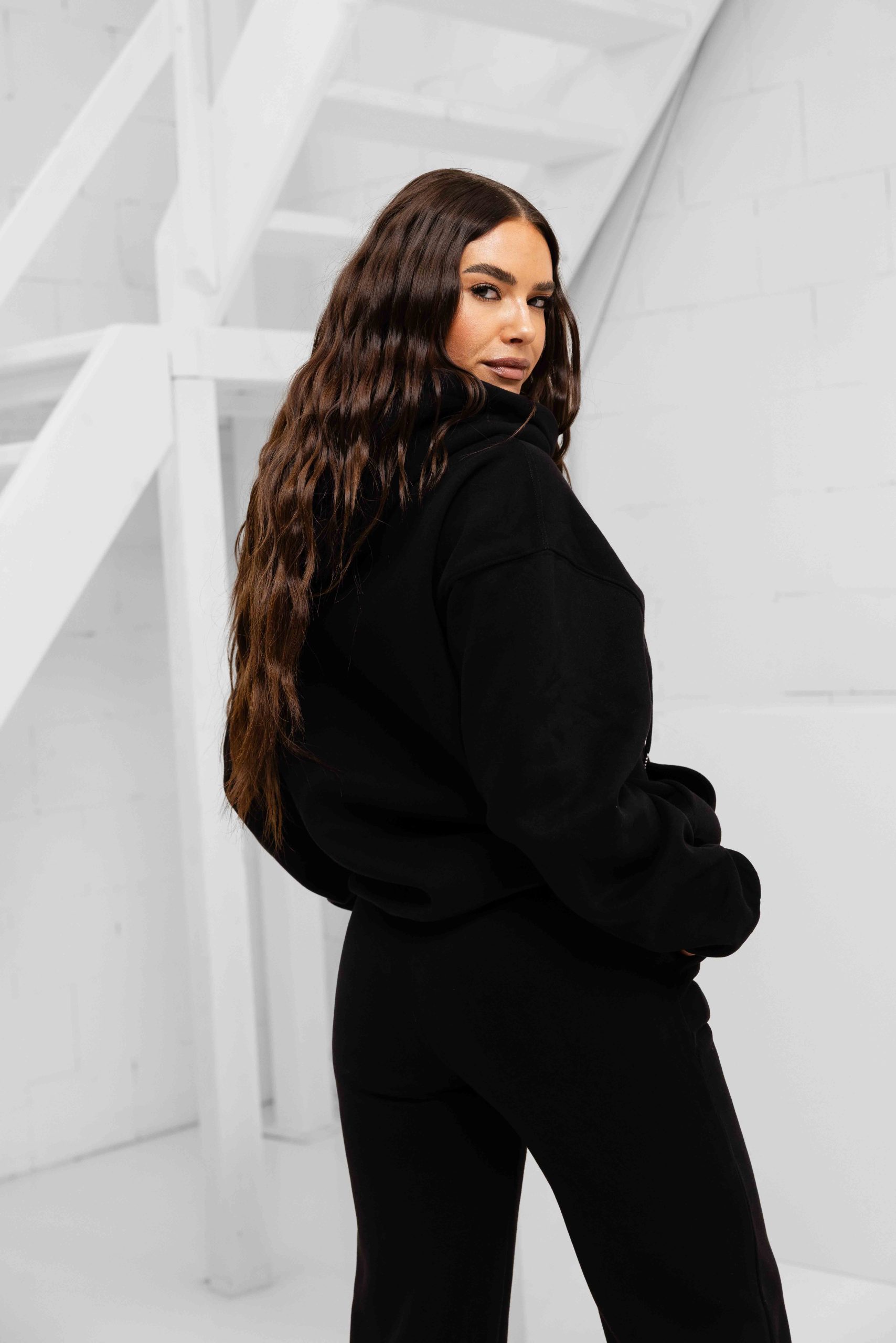 Unique The Label Imani Full Zip Trainingspak Dames Zwart