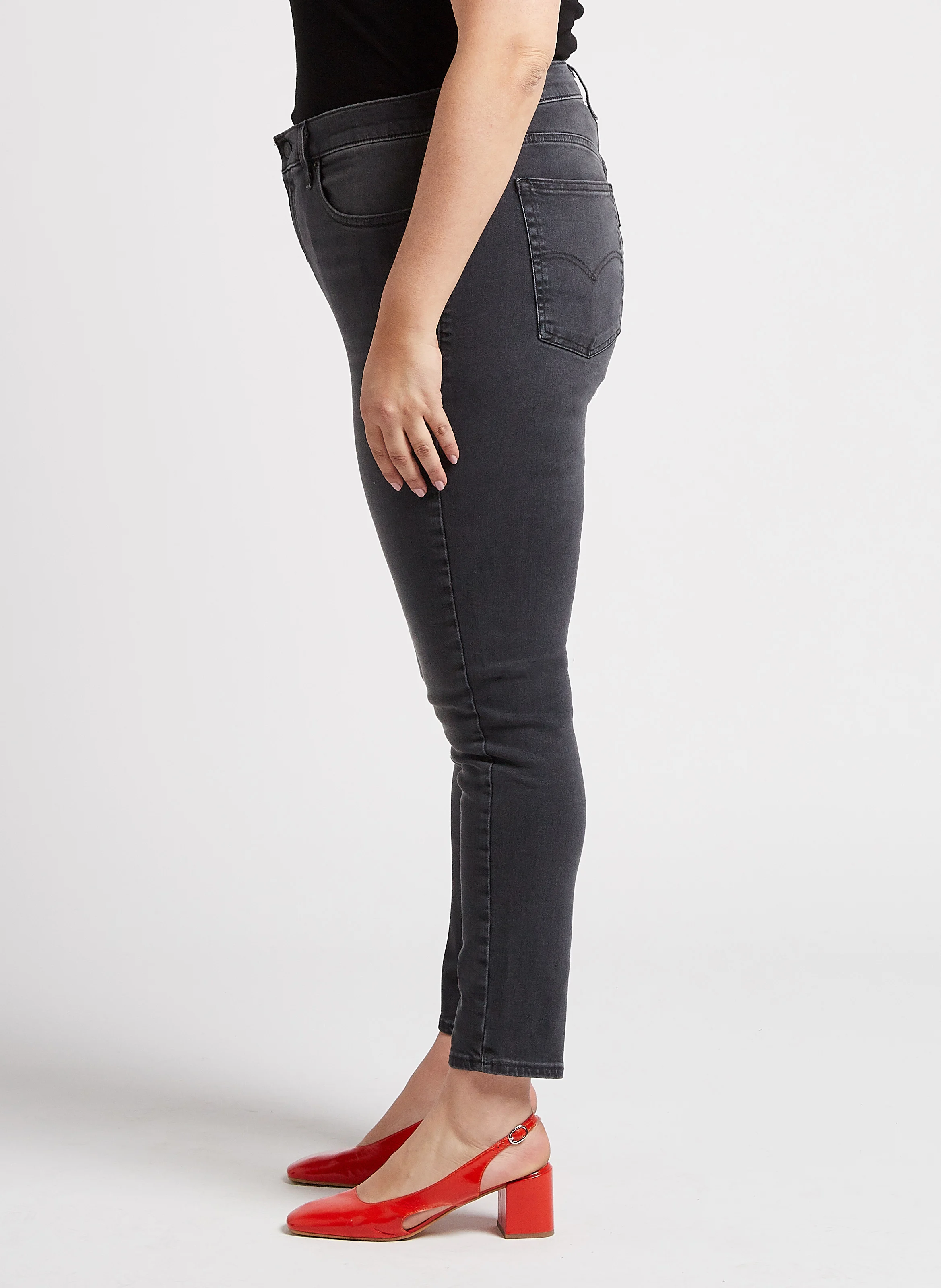 721 PL HI RISE SKINNY - Jean skinny taille haute | Noir