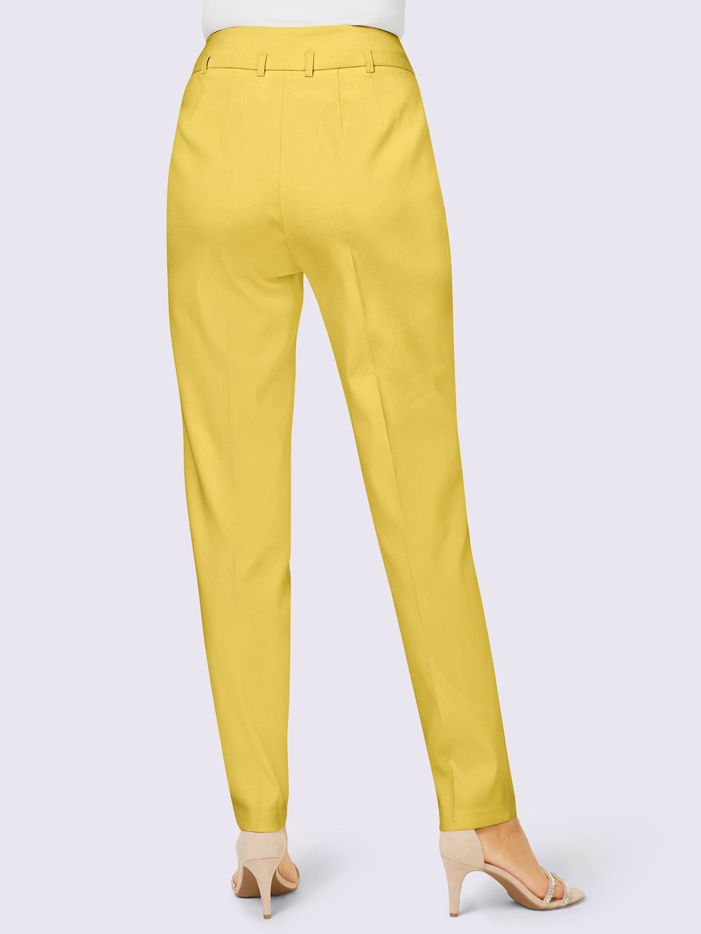 Pantalon plissé ceinture haute