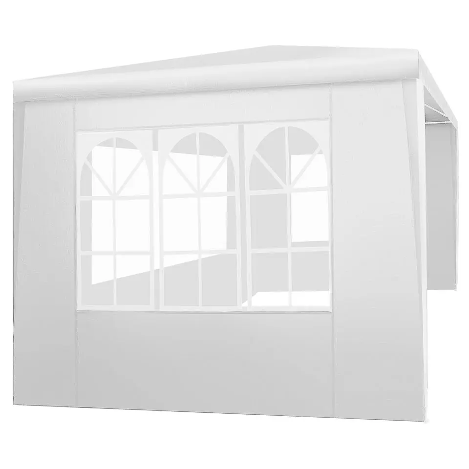 tectake Paviljoen Barinas met 3 zijdelen, waterdicht, 3x3m, Wit