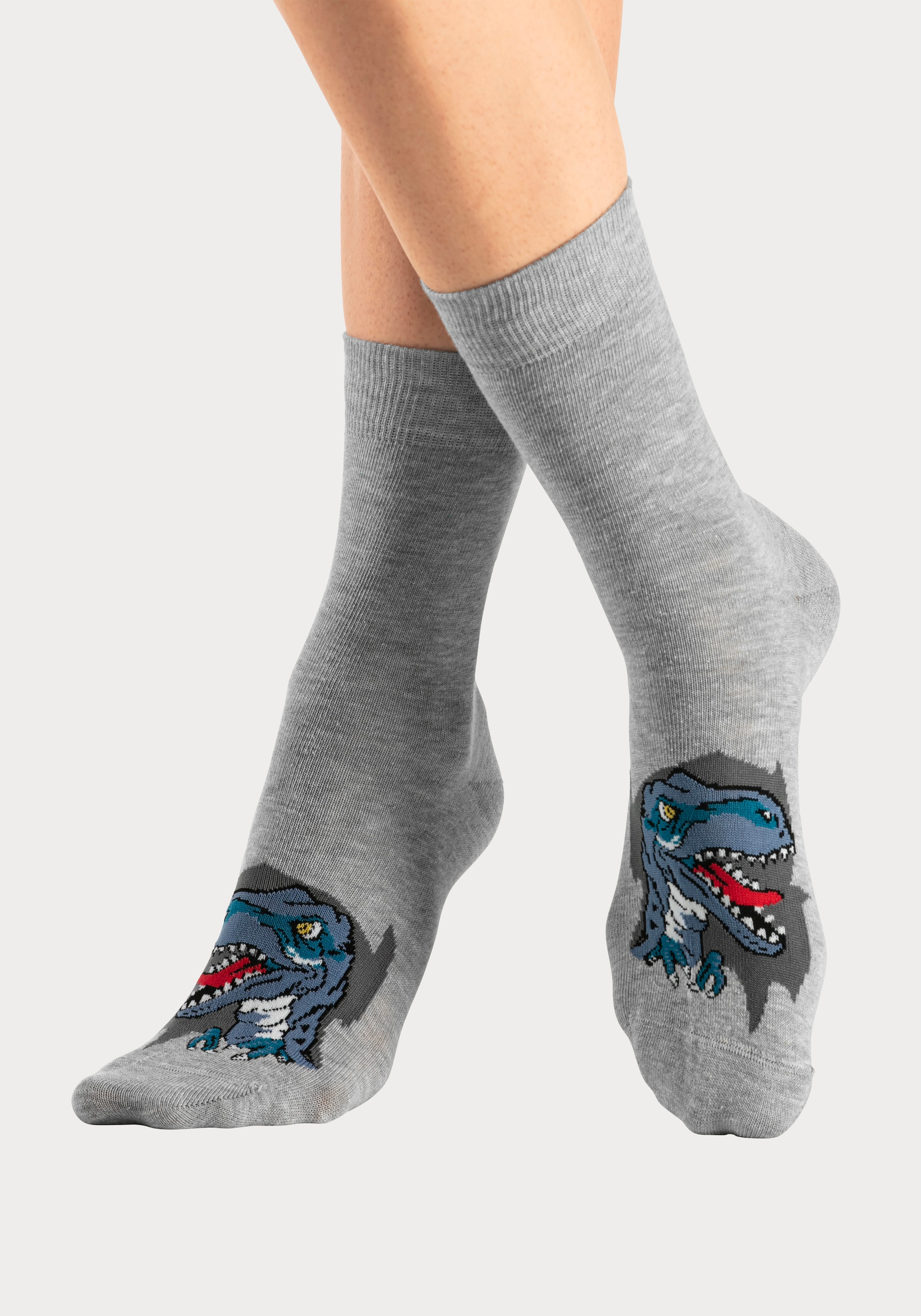 H.I.S Socken Packung, 5 Paar tlg. mit Dinosauriermotiven