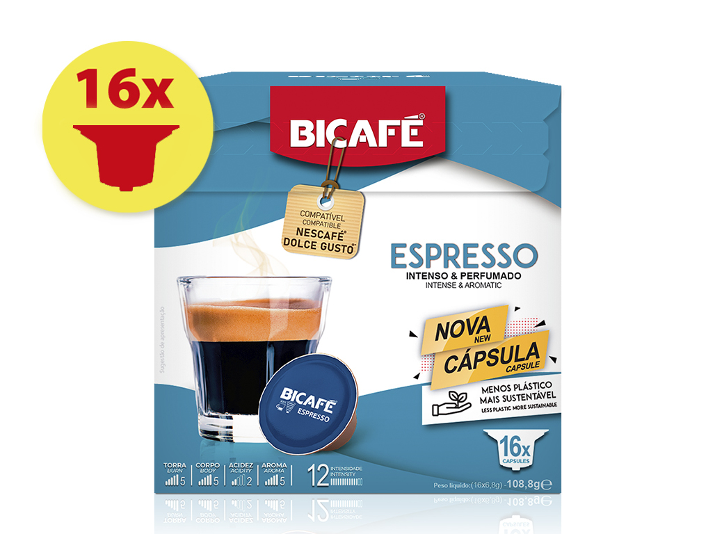 CÁPSULAS CAFÉ BICAFÉ ESPRESSO DG 16 UN