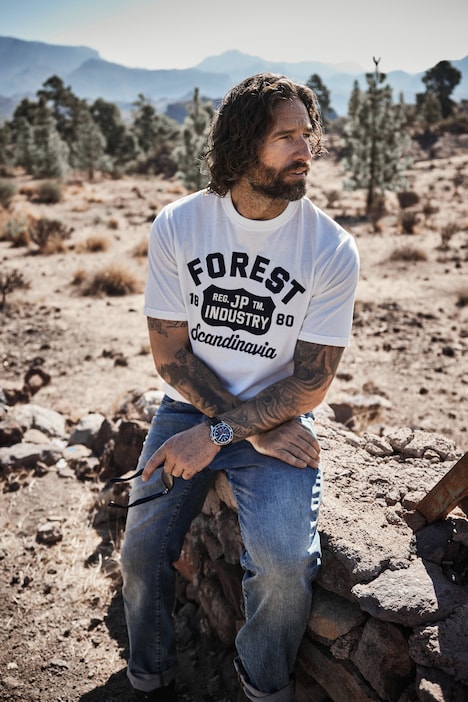T-Shirt, Halbarm, Rundhals, Forest, bis 8 XL