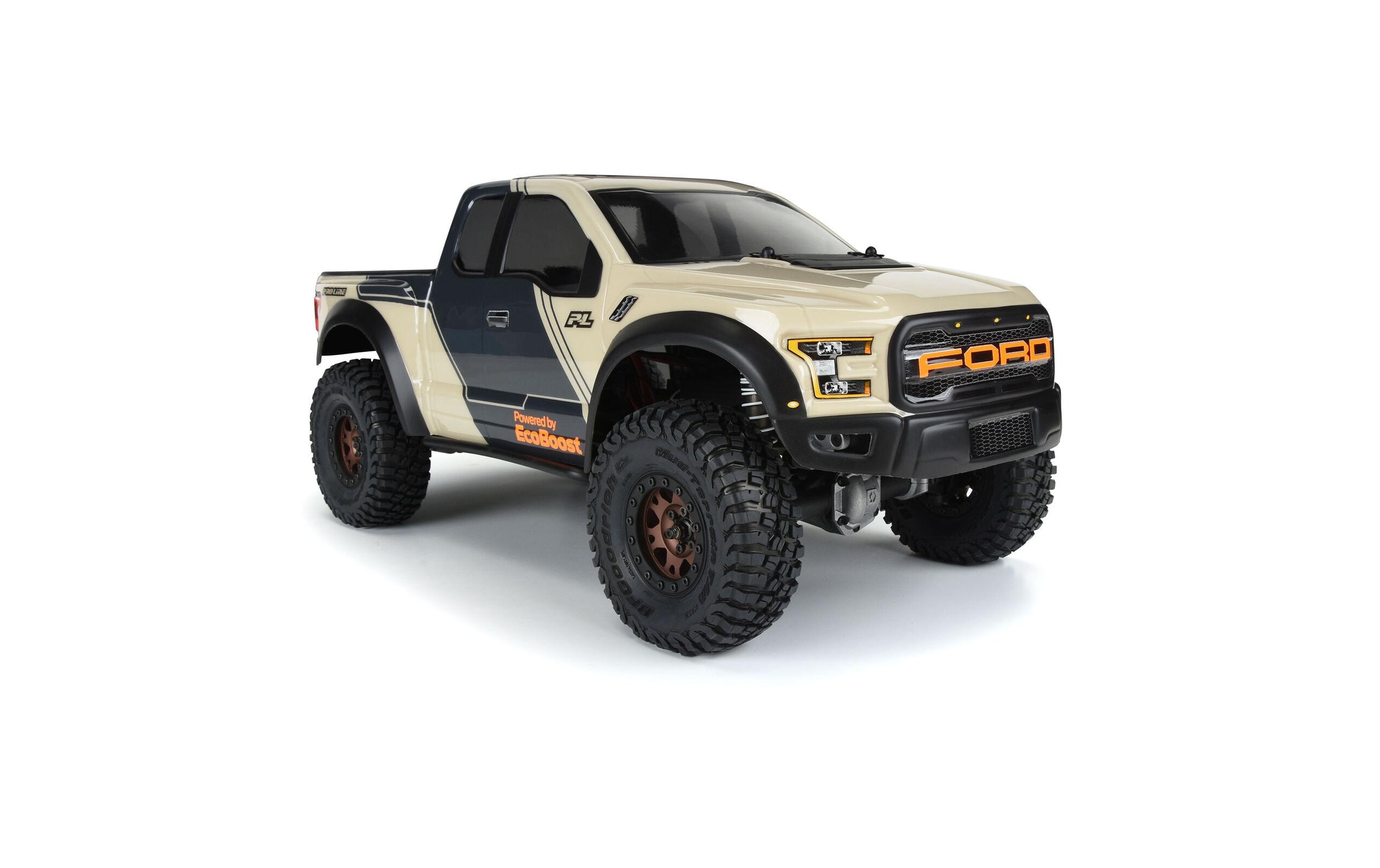 Karosserie Ford F-150 Raptor 2017 unlackiert, 1:10Karosserie für Crawler mit 313 mm Radstand