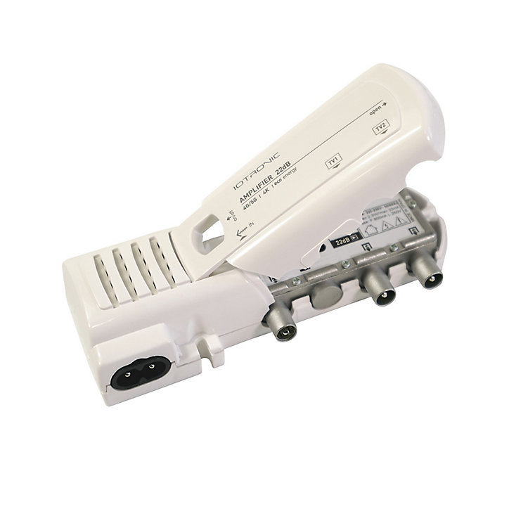 Amplificateur TV 22dB 2 TV 4G/5G, connexion IEC