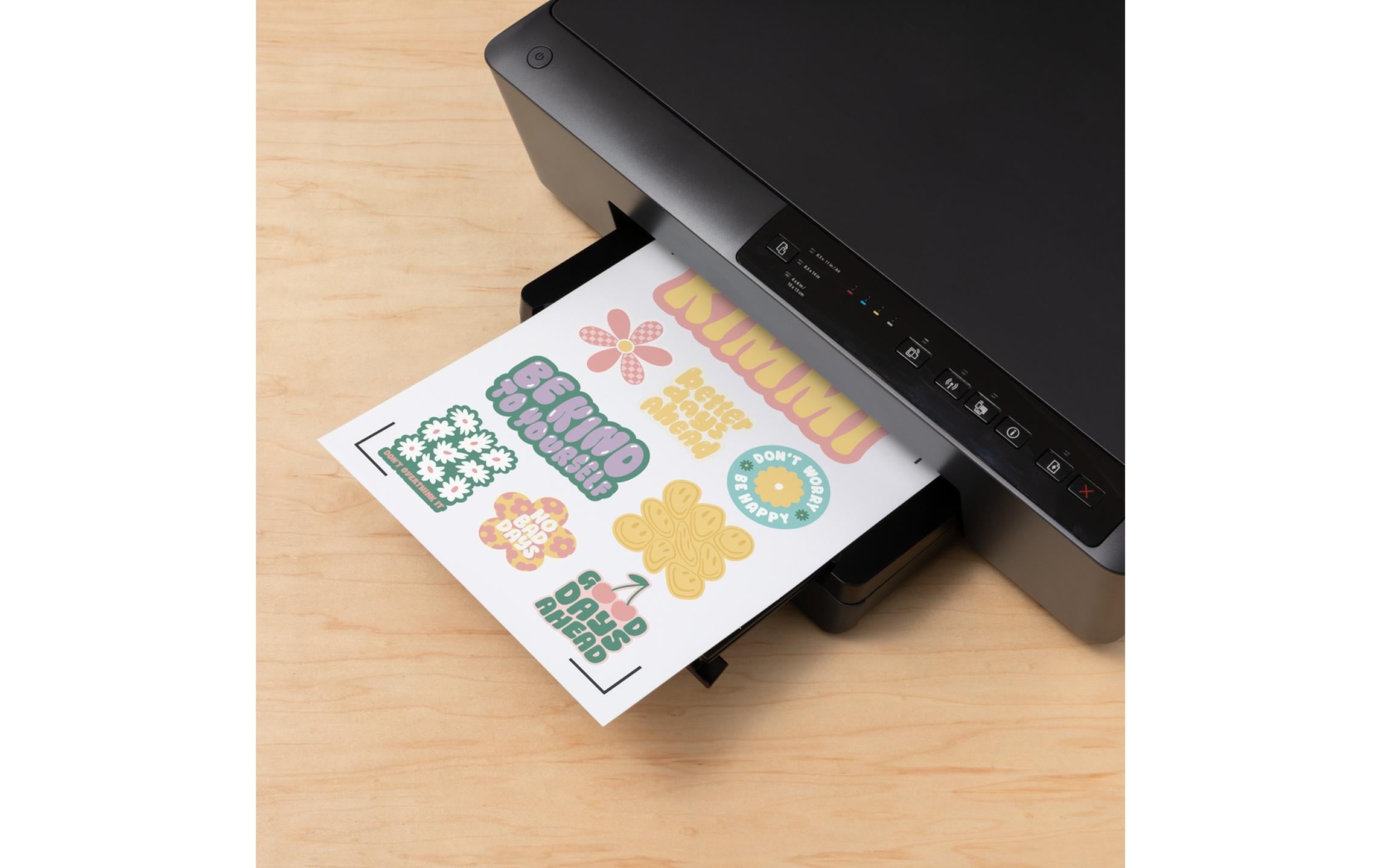Stickerpapier Joy Xtra bedruckbar A4, 8 Stück, WeissBedruckbares Aufkleberpapier