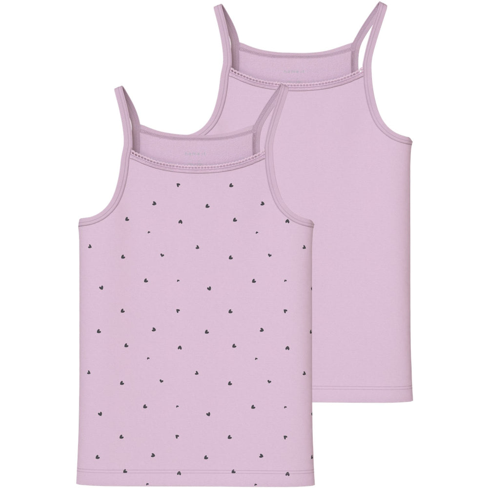 Køb Name It Winsome Orchid Strap Top 2-pak Winsome Hearts Noos