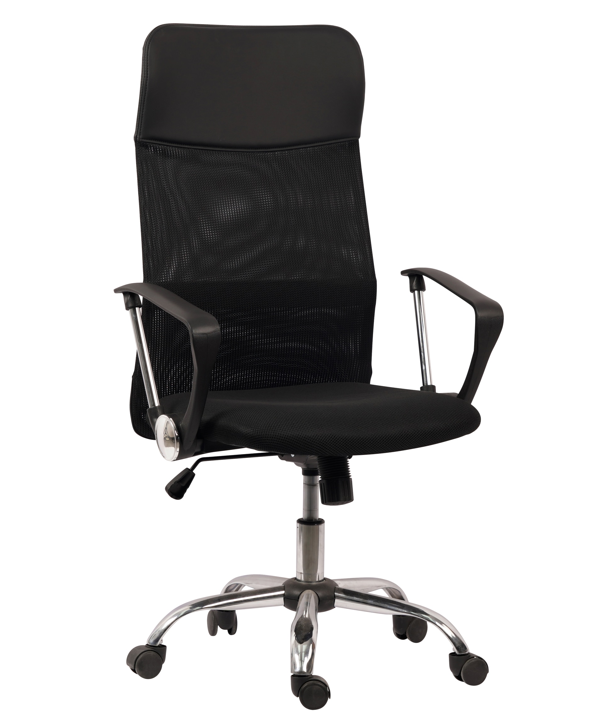 Chefsessel 62 x 118 x 64 cm schwarz/ chromfarbig