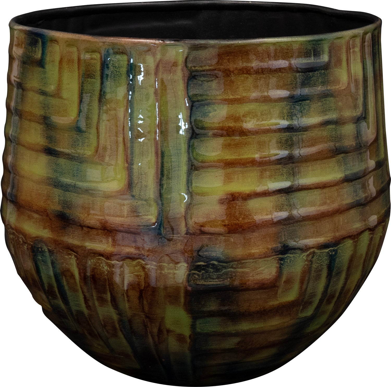 TS bloempot Mette bruin D 28 H 25 cm
