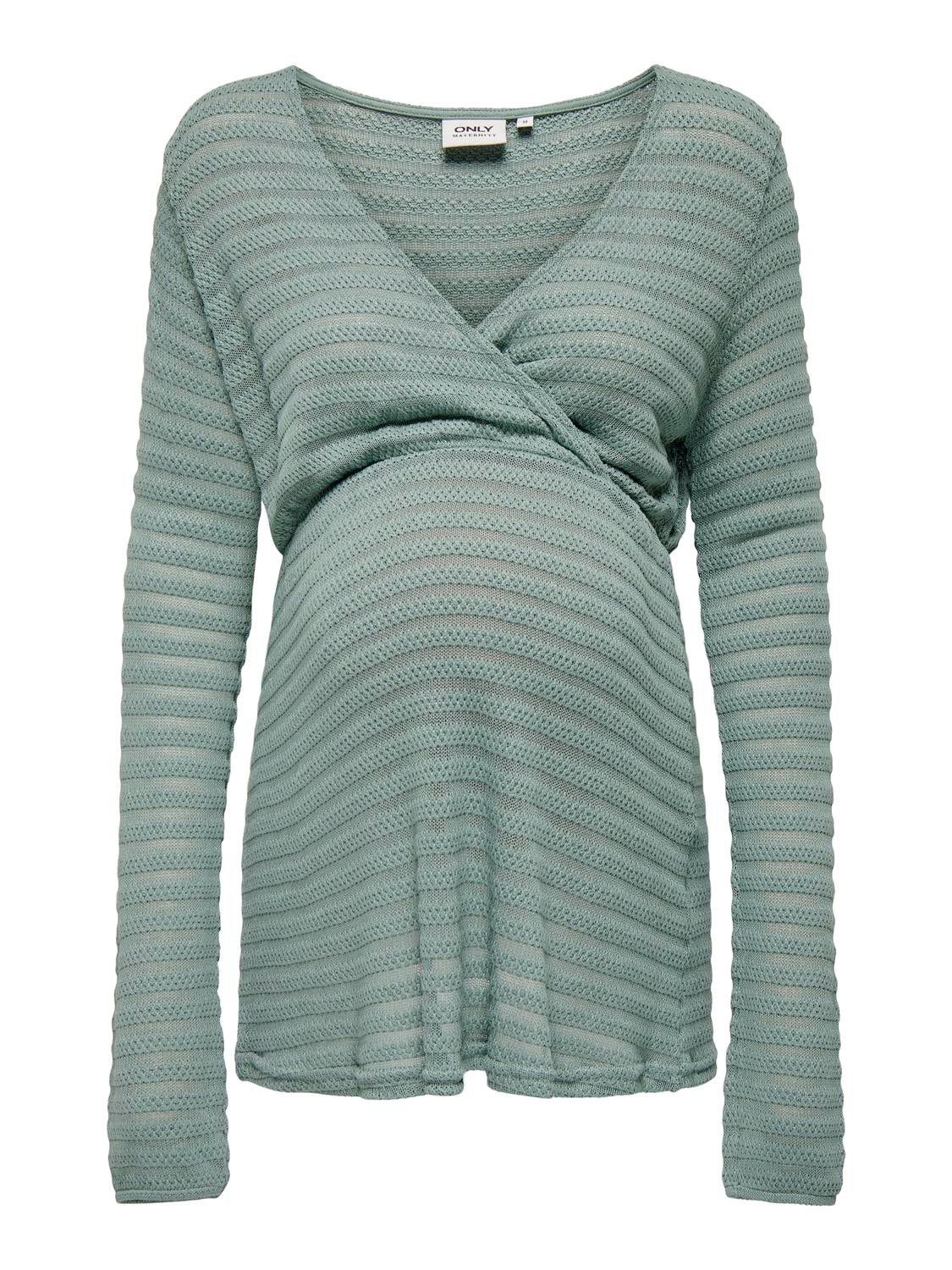 OLMELICIA Top Chinois Green