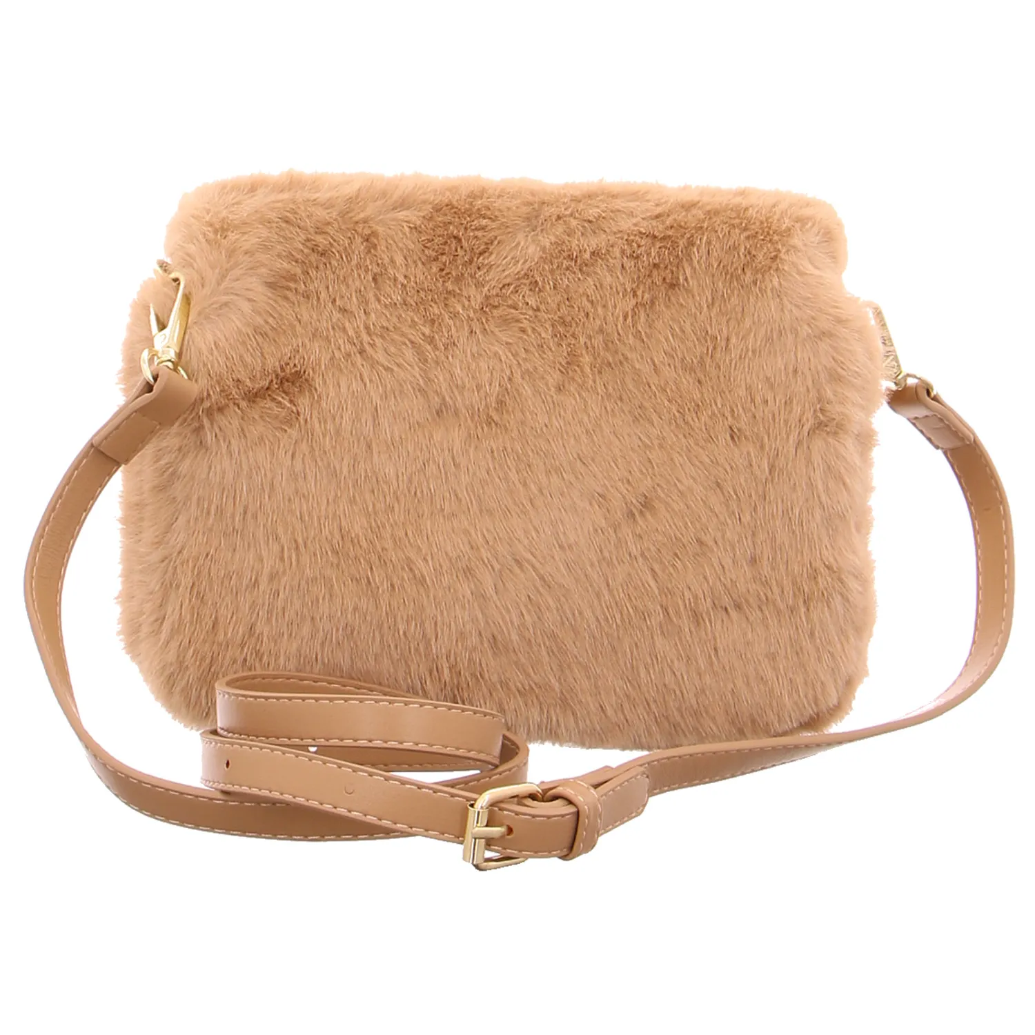 Henkeltasche Camel Textil