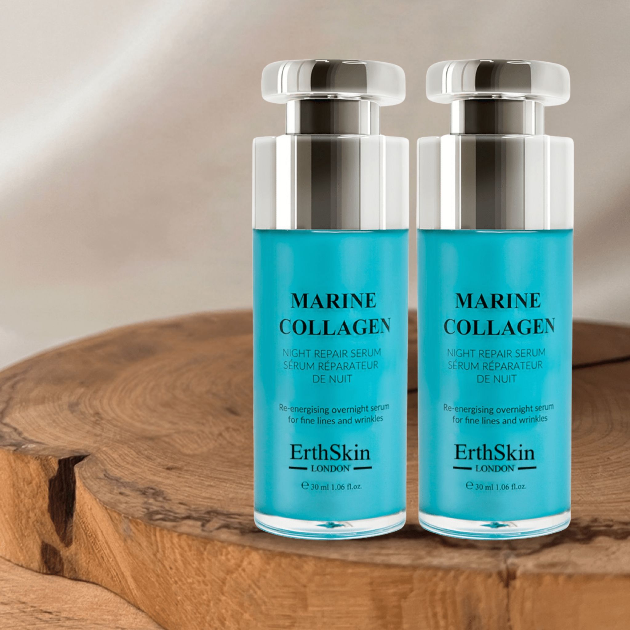Erth skin london Marin Kollagen Nacht Reparatur Serum set