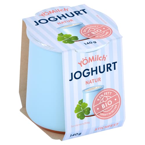 YOMilch BIO Joghurt Natur 9,5% Fett