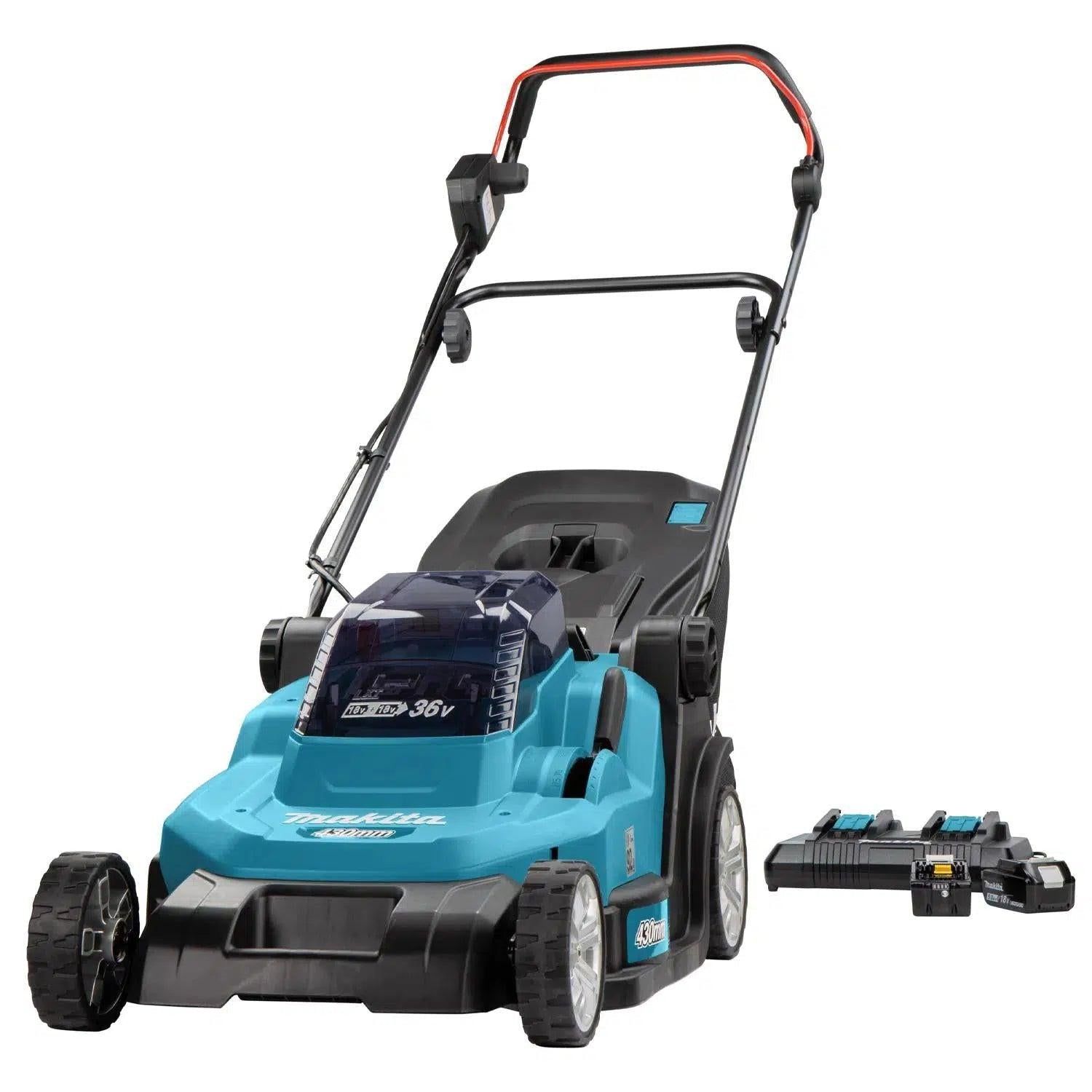 Makita DLM432PT2 Accu Grasmaaier 43cm 2x18V 5.0Ah