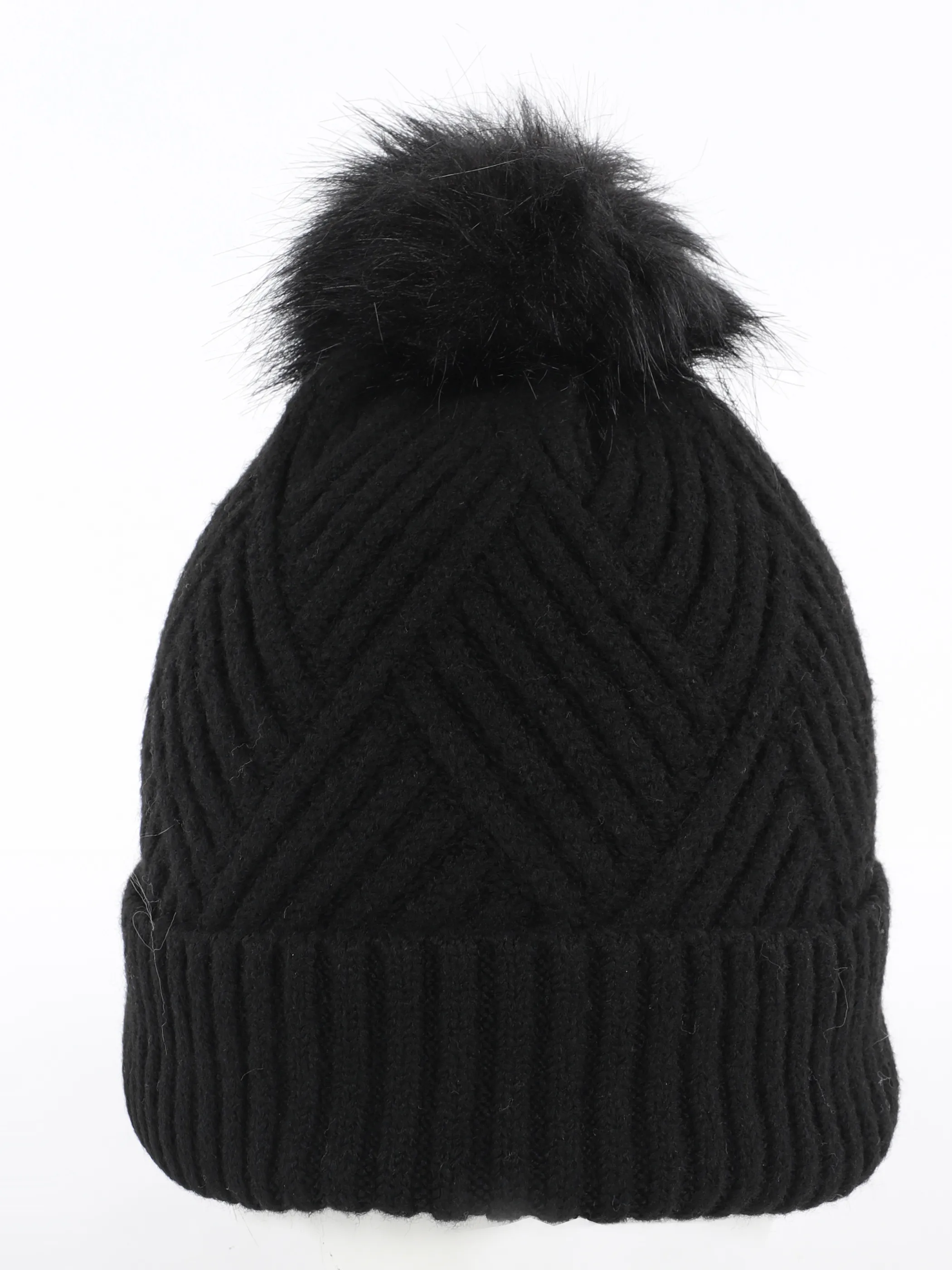 Damen Mütze mit Bommel