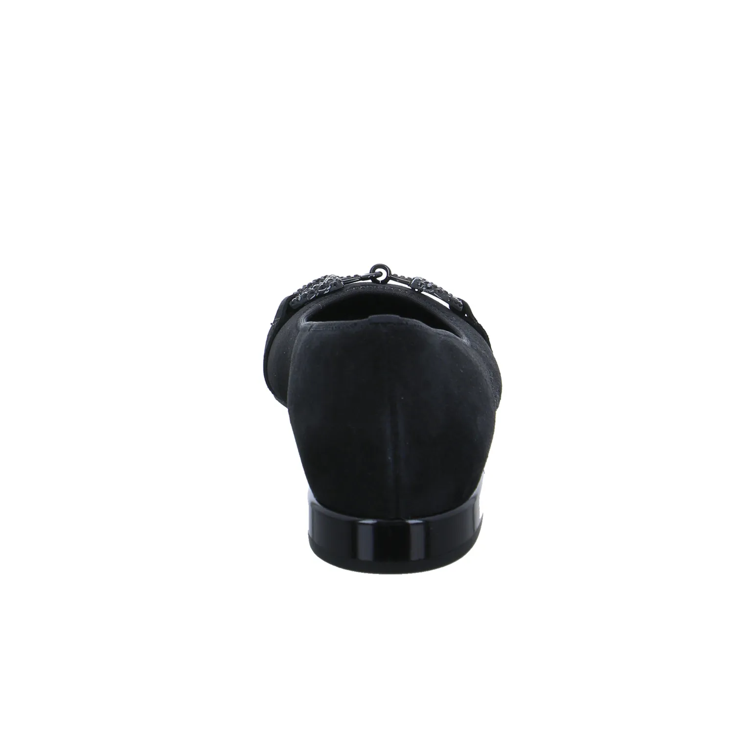 ARA Comfort-Ballerina Schwarz Leder  mit Wechselfussbett