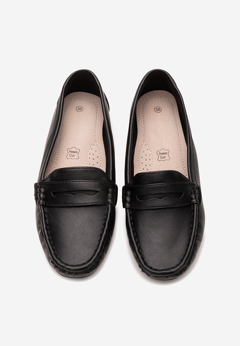 Mocassins femme noirs Jerila