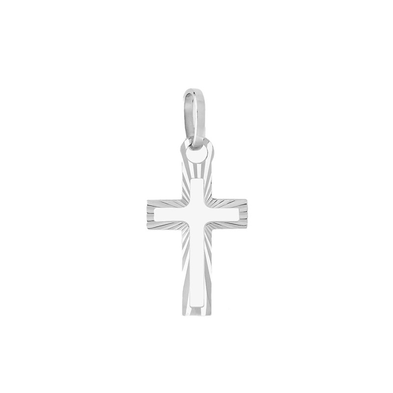 Pendentif mixte - Or 18 Carats - Croix