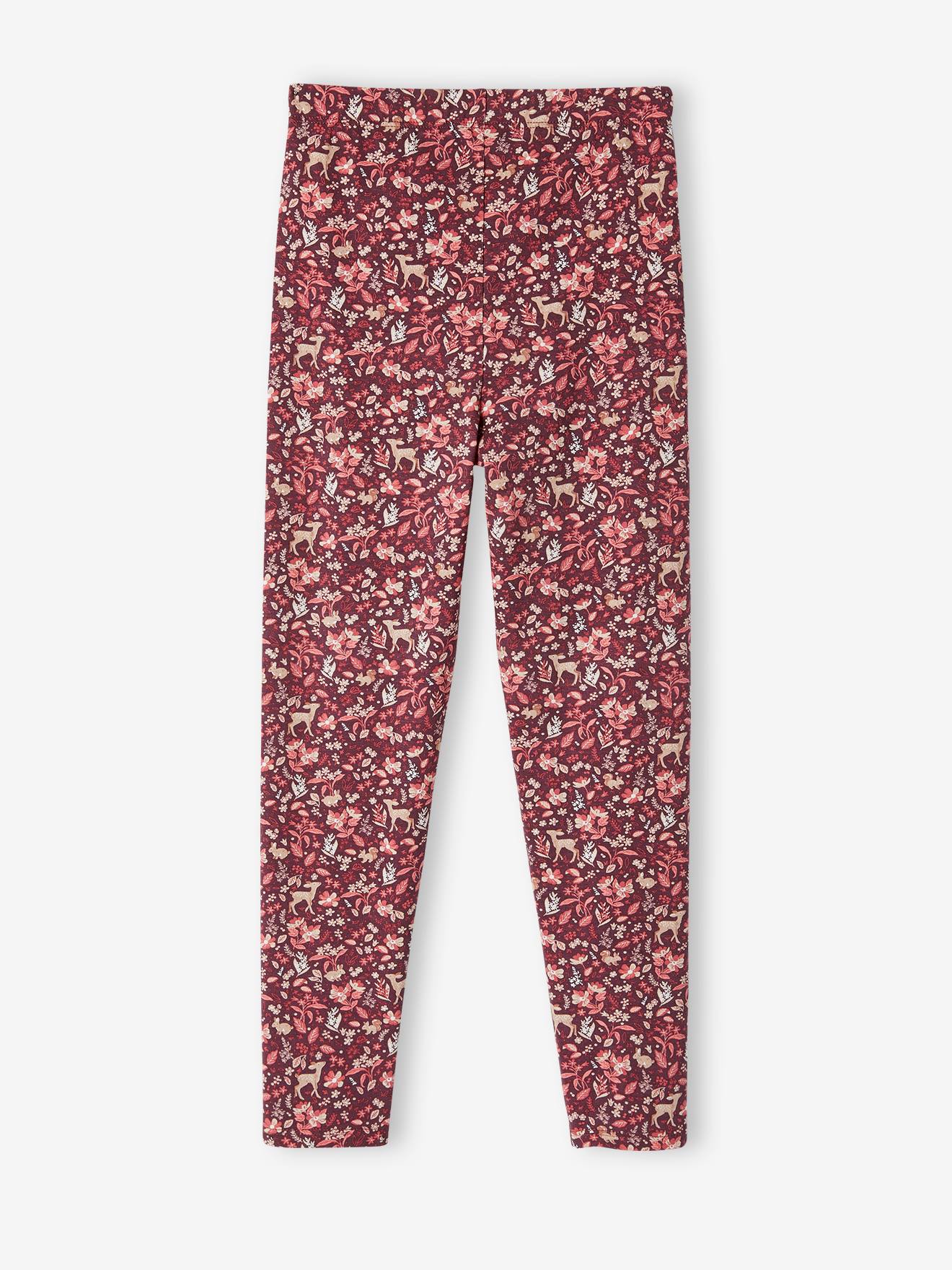 Leggings com estampa de chocolate para meninas