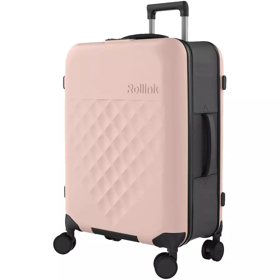 Rollink Vega 360 - faltbarer 4-Rollen-Trolley 65 cm rose smoke