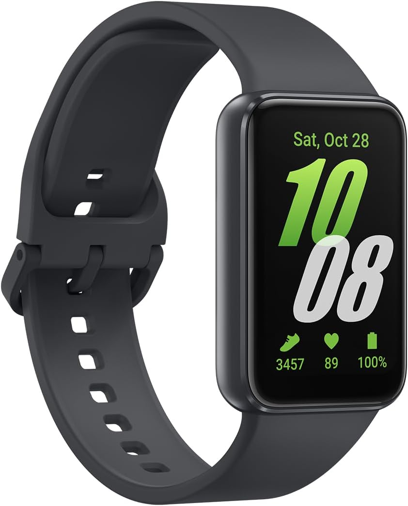 Galaxy Fit3 (40mm) Smart Watch mit Silikon Armband (SM-R390NZAAEUB) - Dark Gray (Grau)