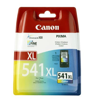 Canon blækpatroner CL-541XL Cyan Magenta Gul