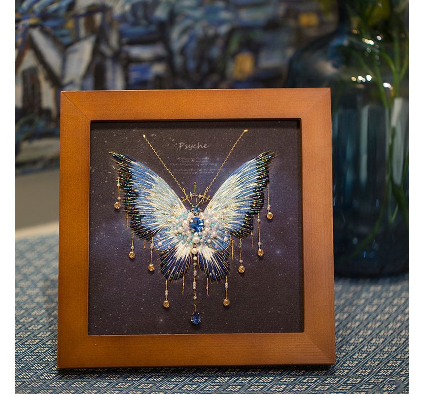 Embroidery Kingdom - DIY borduurpakket met vlinderframe-ornament (verschillende ontwerpen)
