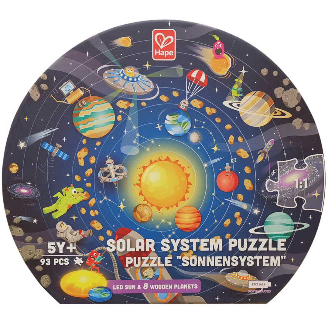 Hape puzzel met zonnestelsel lamp - 93st