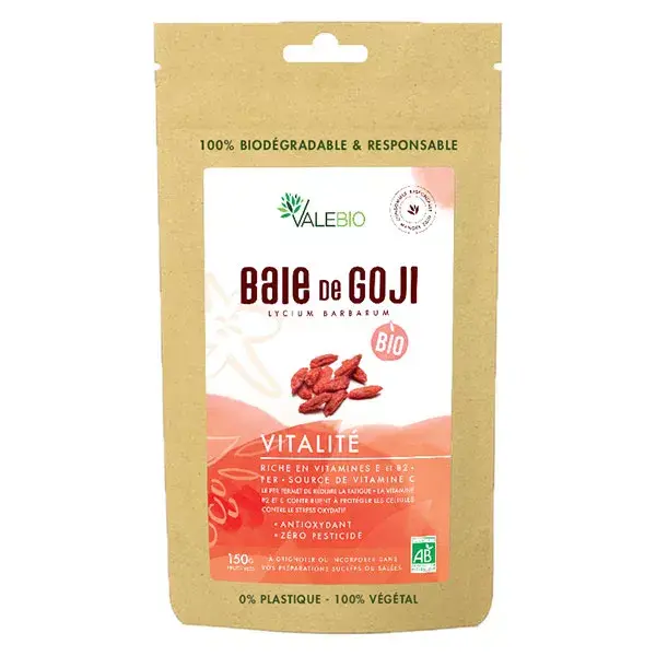 Bagas de Goji Orgânicas Valebio 150g