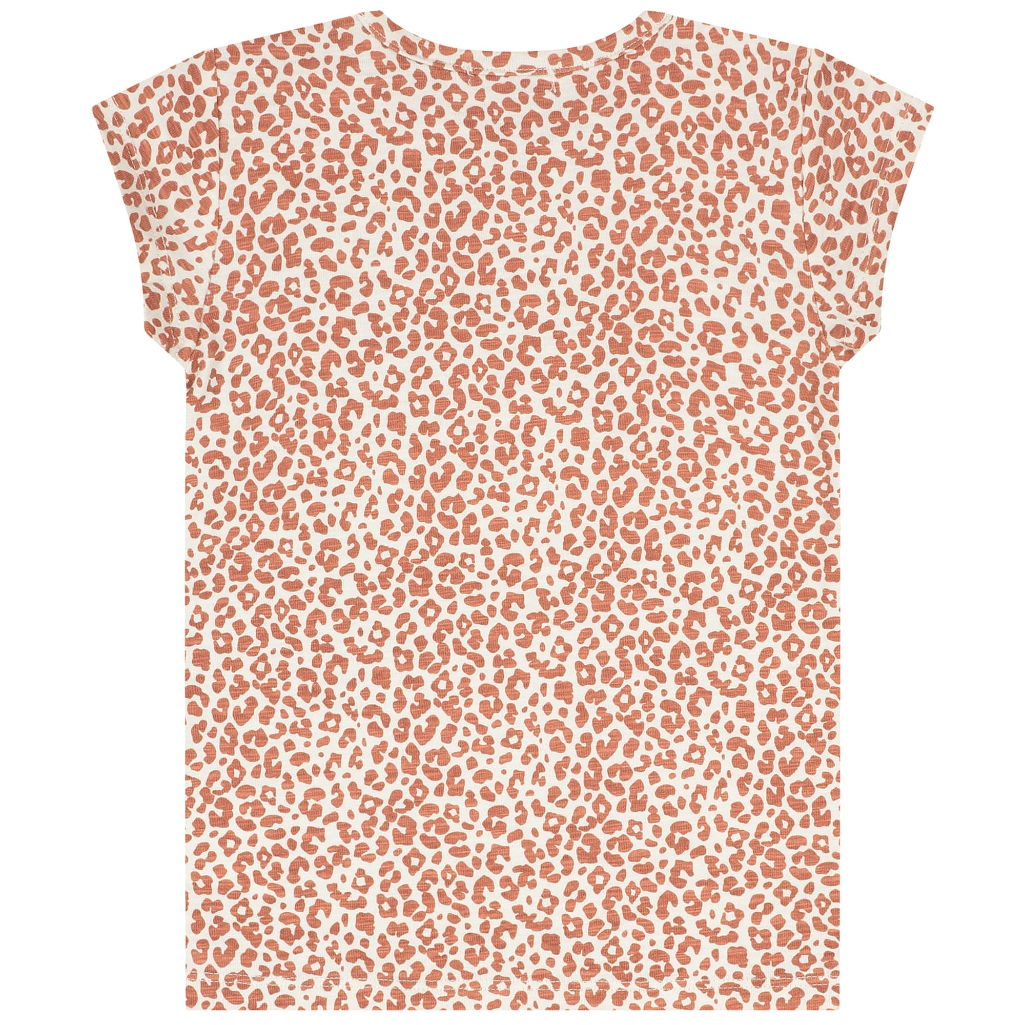 Prénatal peuter T-shirt korte mouwen all over print bruin
