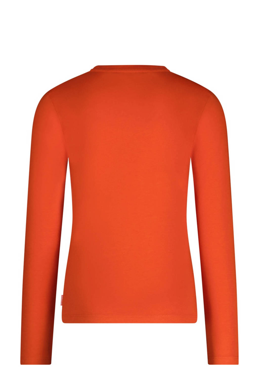 TYGO & vito longsleeve Linde met printopdruk donker oranje